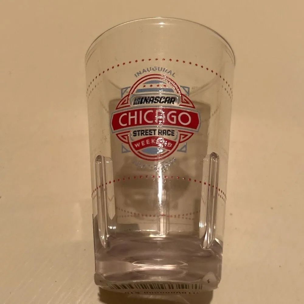 NASCAR Plastic Shot Glass Street Race Weekend 2023 Official Merch Bar Decor NWT